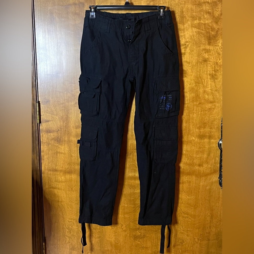 Brandit Individual Wear Black Cargo Pants Utility Streetwear Size S